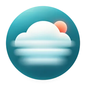The Nube Blur cloud: a soft white cloud with a small sun
